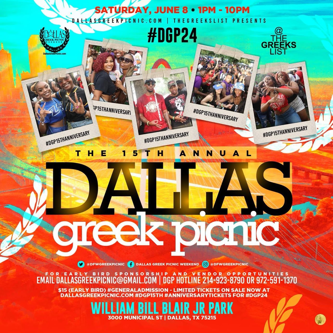 15 TH Annual Dallas Greek Picnic 2024 2024 Dallas Greek Picnic